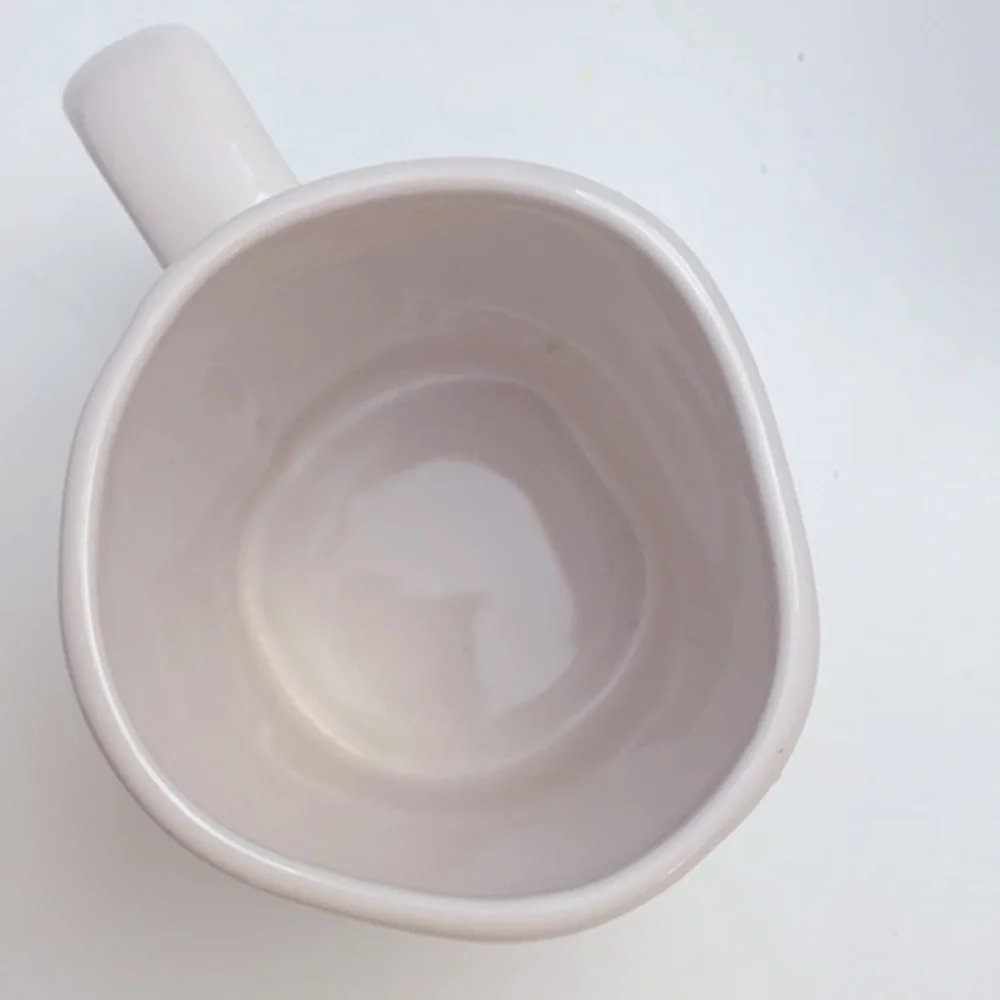 NWOT Rae Dunn Artisan Collection by Magenta White & Black “Gulp” Coffee Mug